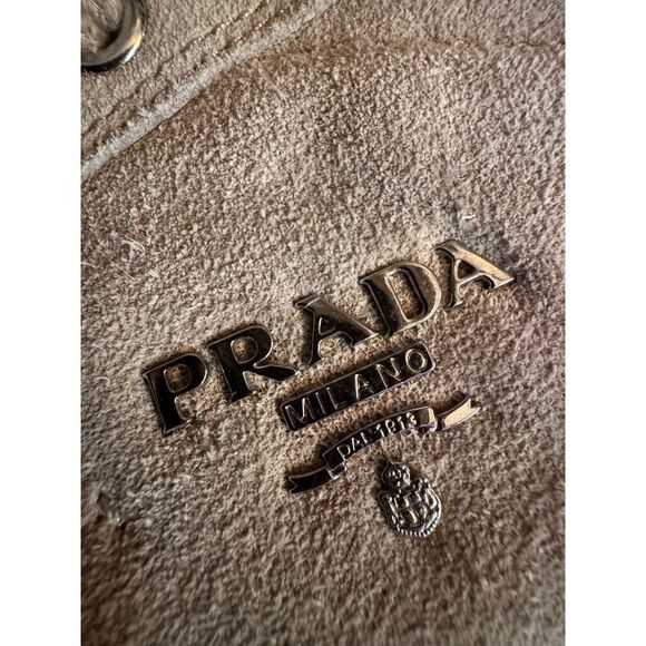 Authentic prada tan suede platform trainers sneakers 40 - Picture 5 of 13